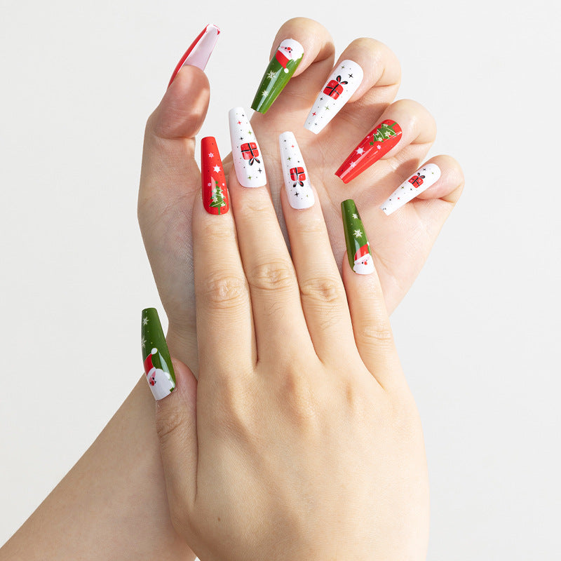 Festive Themed Press-On Nails Bowlift