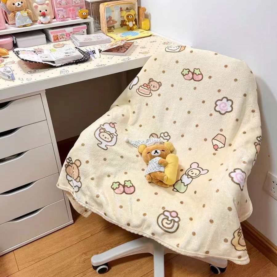 Cute Character-Themed Soft Fleece Blanket