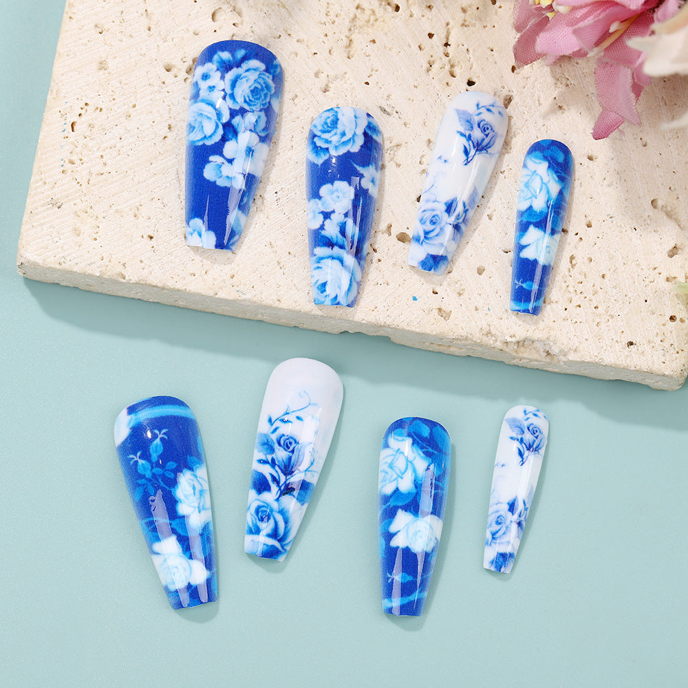 Creative Nail Art Set with Floral Design Bowlift