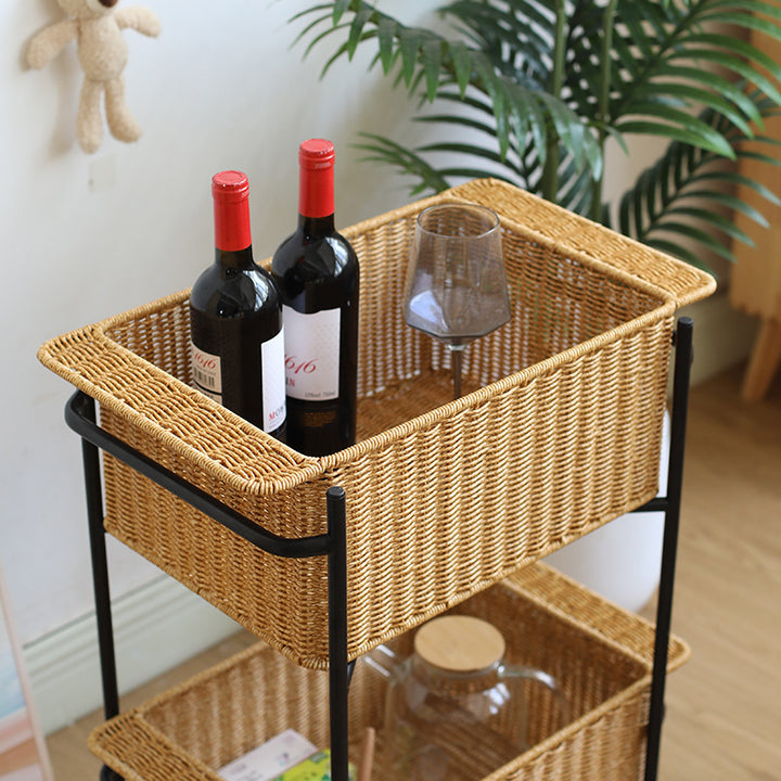 Large Handcrafted Woven Storage Bin Bowlift