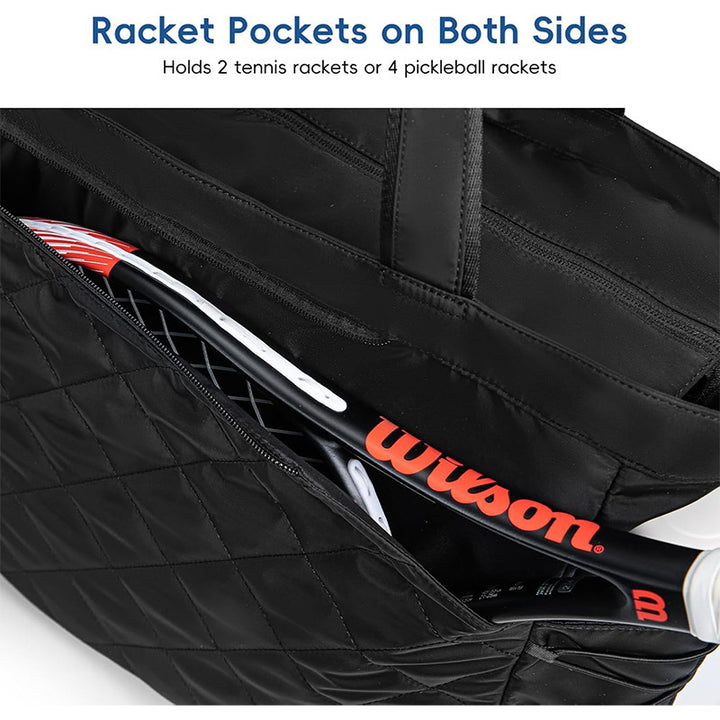 Versatile Quilted Sports Tote Bowlift