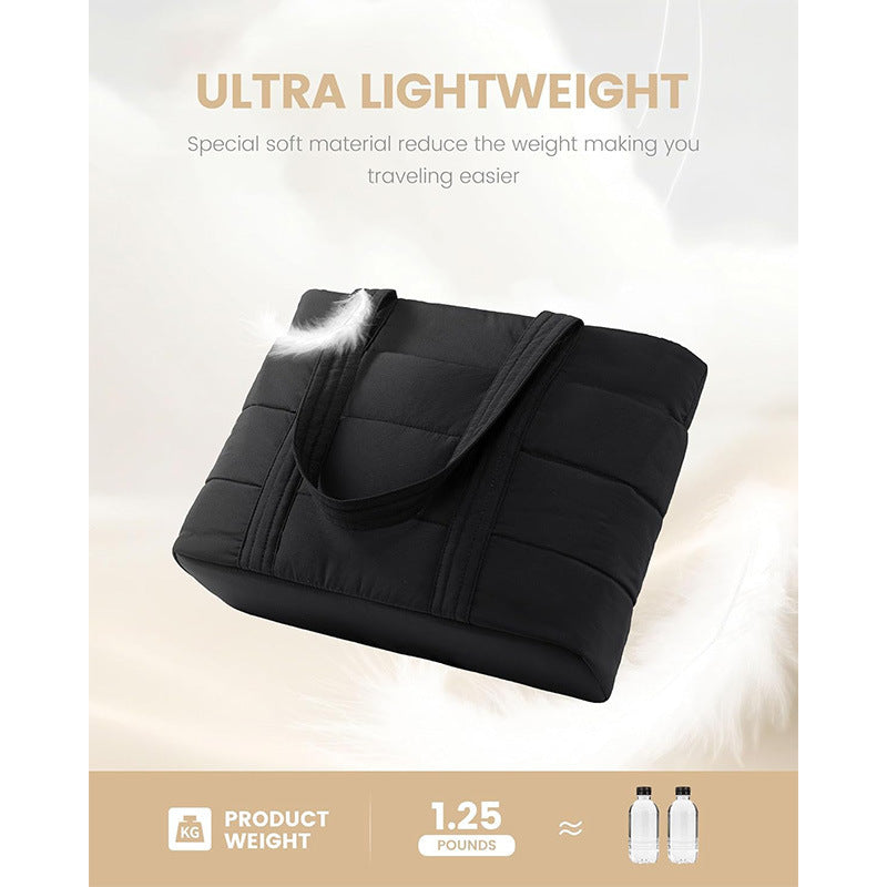 Padded tote bag with practical exterior pockets Bowlift