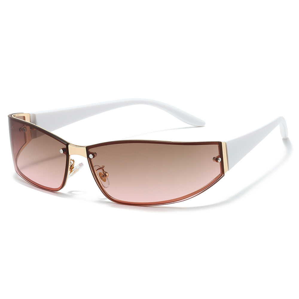 Sleek Cat-Eye Shield Sunglasses Bowlift