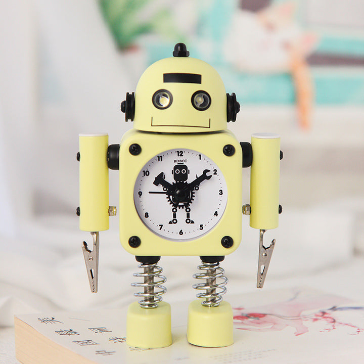Robot Alarm Clock in Vintage Design Bowlift