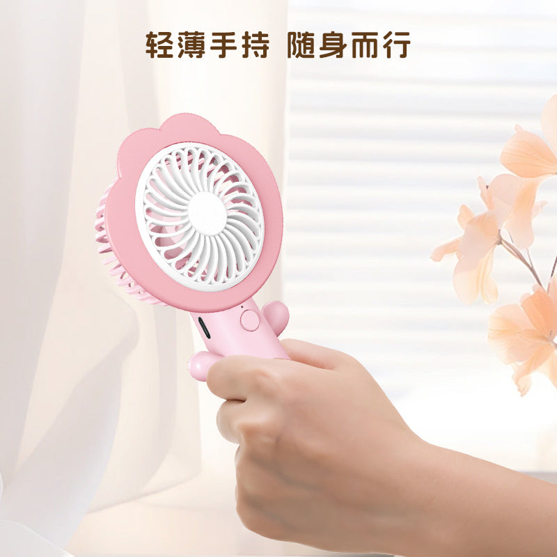 Flower-Shaped Handheld Cooling Fan Bowlift