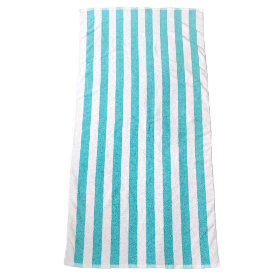 Terry Bath Towel With Vivid Stripe Pattern Bowlift