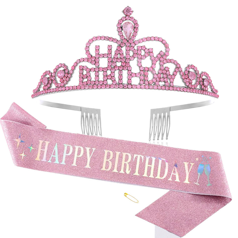 Women Funkenkrone with "Happy Birthday" lettering Bowlift