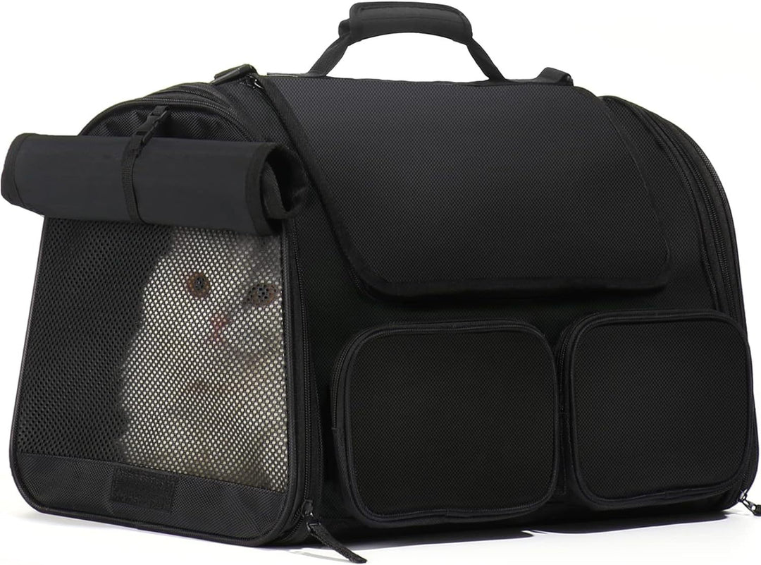 Pet Carrier Bag with Breathable Mesh Panels Bowlift