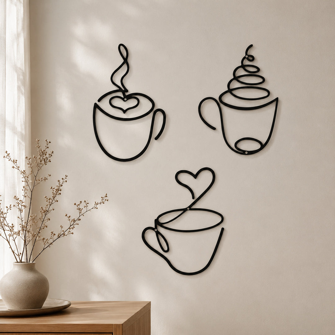 Artistic Coffee Mugs Wall Decoration