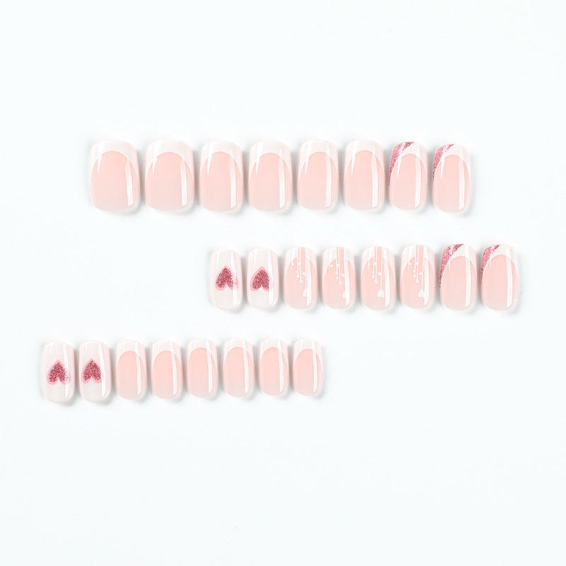 Artful nail designs with heart and glitter accents Bowlift