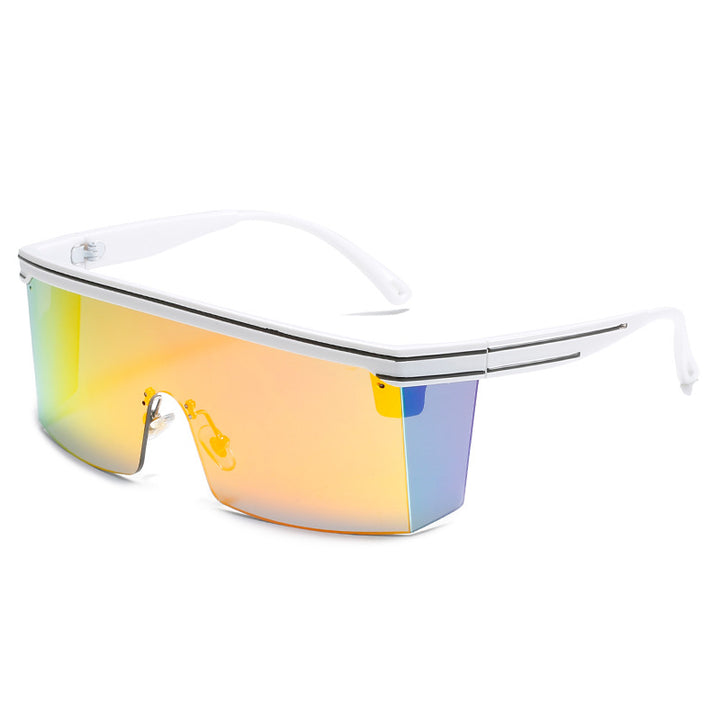 Women's Sporty Sunglasses with Futuristic Design and Unobstructed Field of View Bowlift