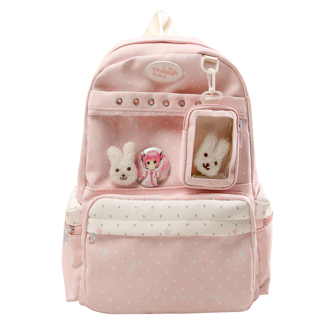 Transparent Pocketed Character Backpack Bowlift