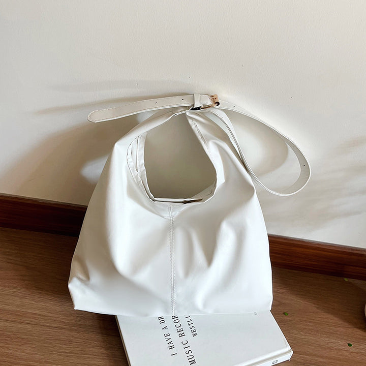 WoSpacious Soft Leather Hobo Bag Bowlift
