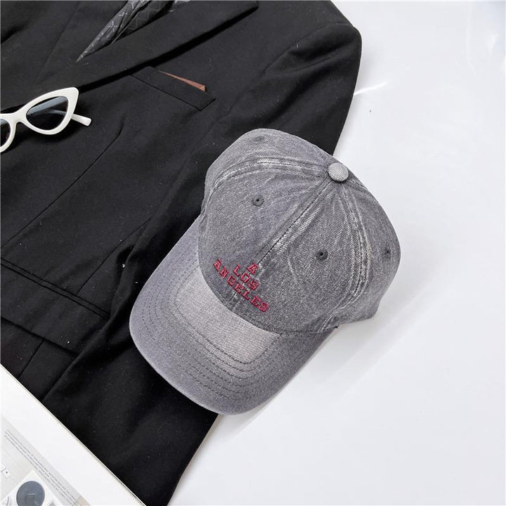 Women's Distressed Vintage Los Angeles Baseball Cap Bowlift