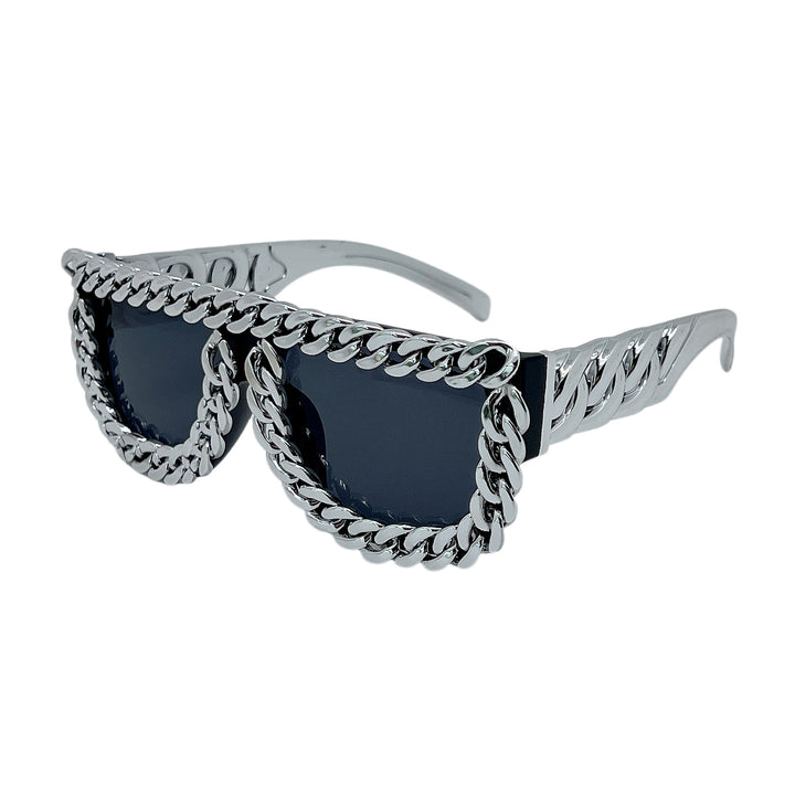 Women's sunglasses with eye-catching chain frame Bowlift