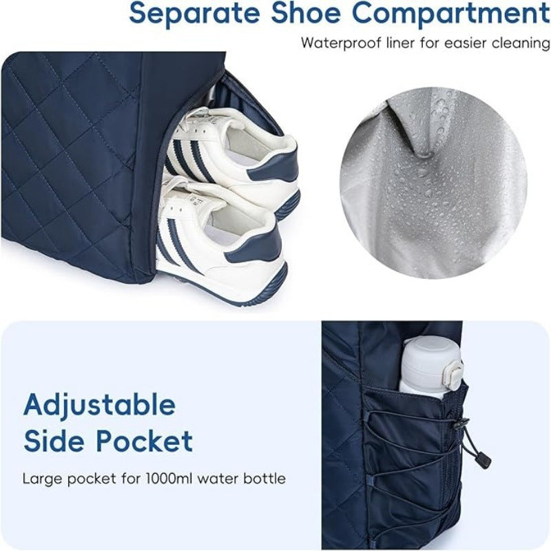 Stylish Quilted Sports Tote Bowlift