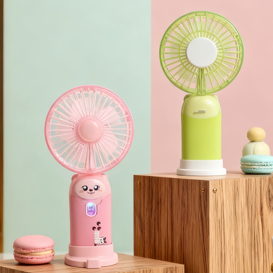 Portable USB Hand Fan with Funny Animal Design Bowlift