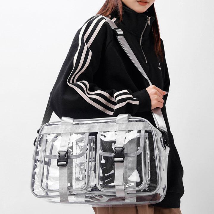 Transparent tote bag with multiple compartments Bowlift