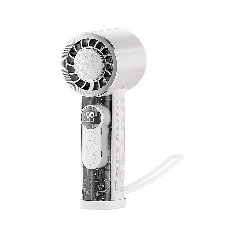 Unisex Portable Hand Fan with Digital Control Bowlift