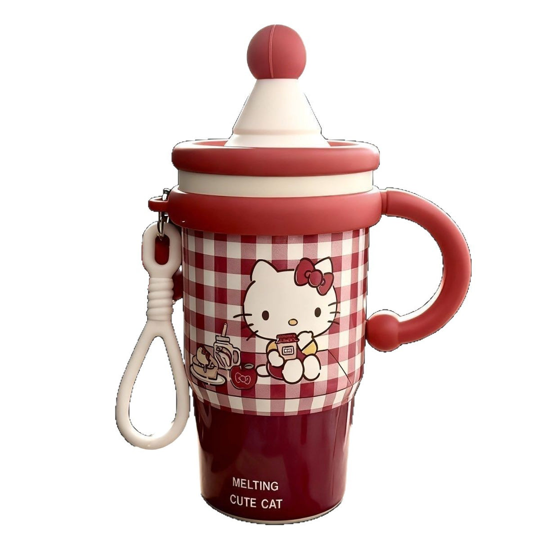 Women's insulated drinking cup with cute cat design Bowlift