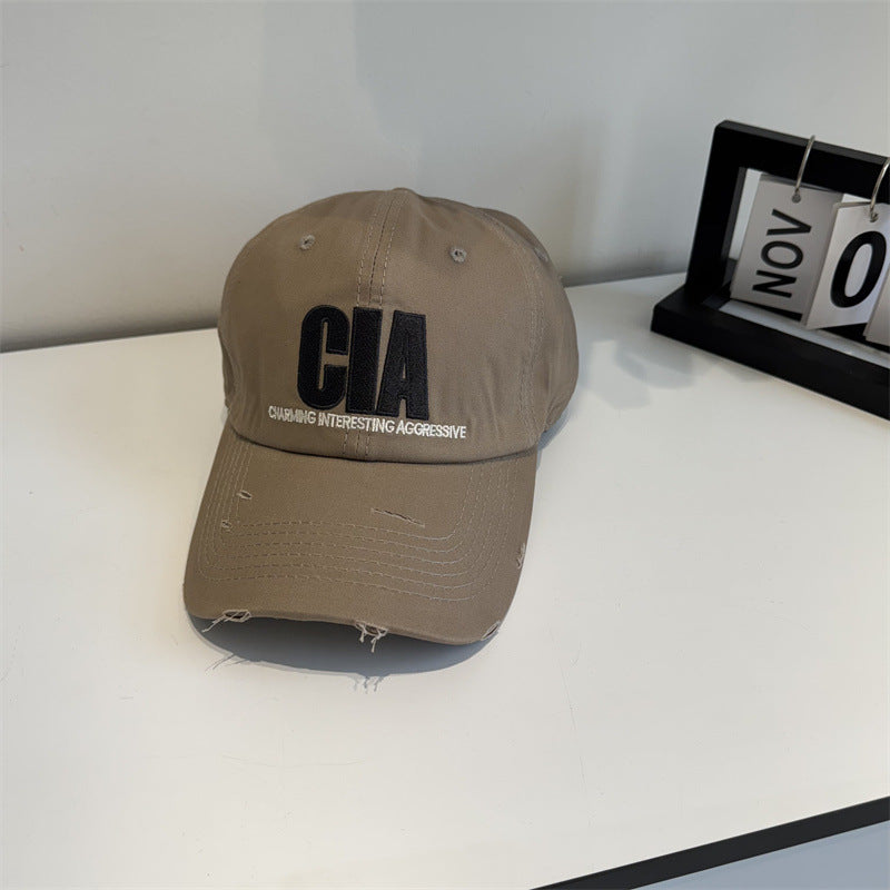 Men's Distressed Motivational Baseball Cap Bowlift