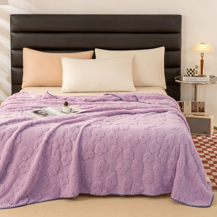Ladies Cozy and Soft Blanket with Floral Pattern Bowlift