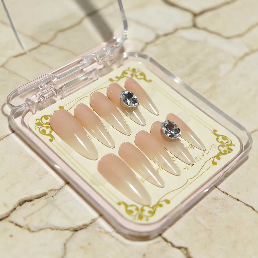 Elegant Long-Stiletto Nail Extensions Bowlift