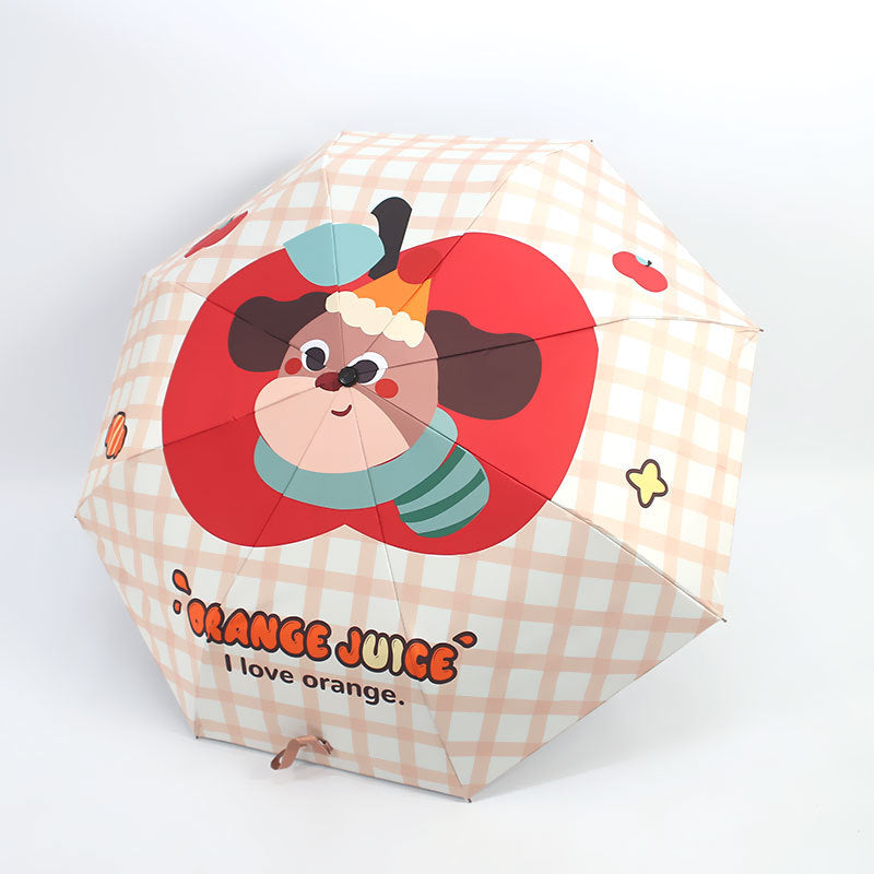 Women's Folding Umbrella with Cute Animal Design Bowlift