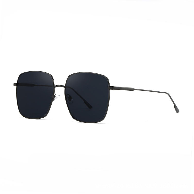 Women's sunglasses with modern square stainless steel frame and polarized lenses Bowlift
