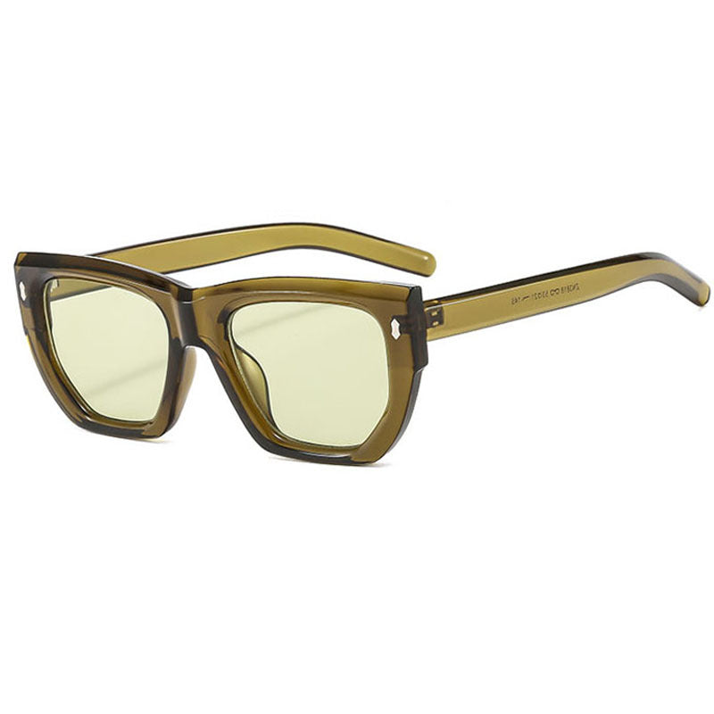 Women's designer sunglasses with modern geometric frame and UV protection Bowlift