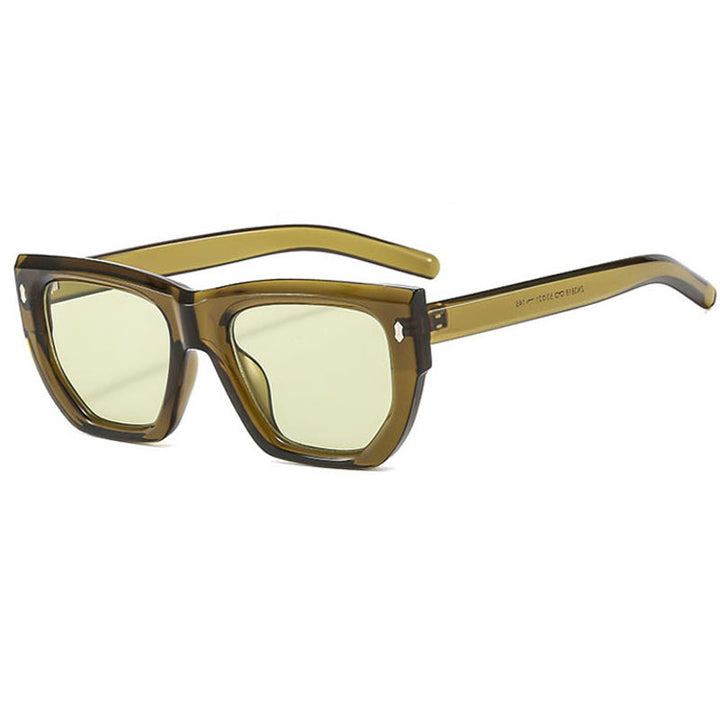 Women's designer sunglasses with modern geometric frame and UV protection Bowlift