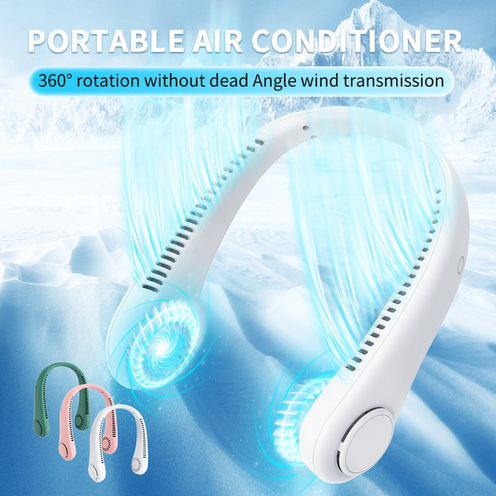 Ladies Portable Neck Fan with Ergonomic Design Bowlift