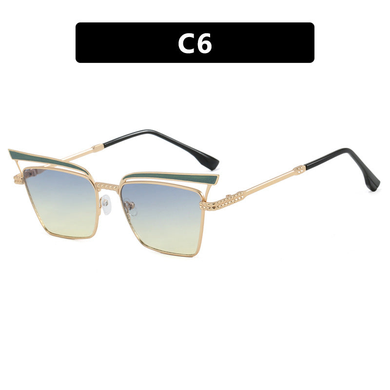 Women's square designer glasses with delicate metal frame Bowlift