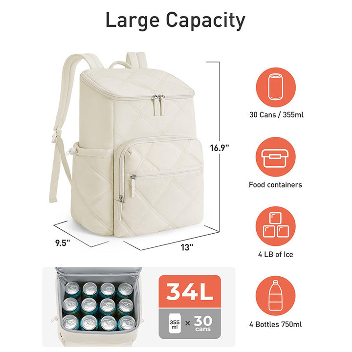 Stylish backpack with practical lid Bowlift