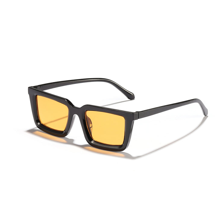 Women's modern square sunglasses with mirrored lenses Bowlift