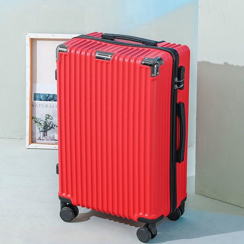 Hard shell suitcase with 360-degree wheel system and integrated safety feature Bowlift