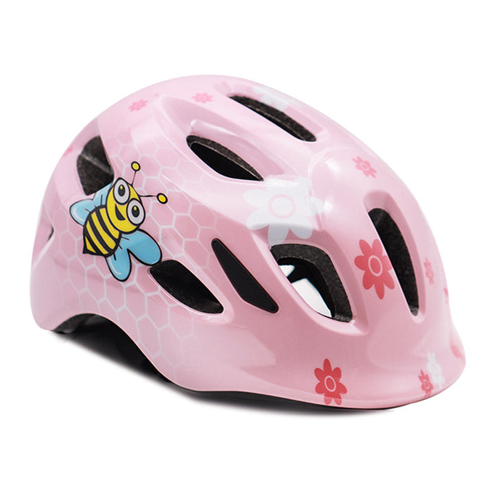 Kids Bicycle Helmet with Colorful Bee Design Bowlift