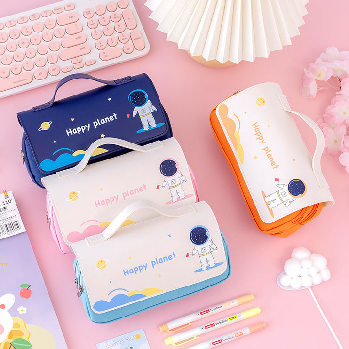Stylish Astronaut-themed Pencil Case Bowlift