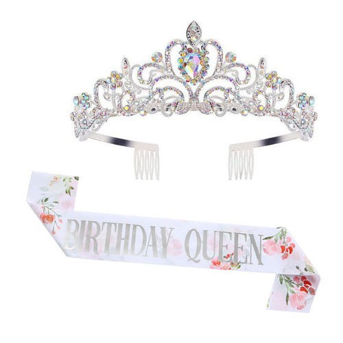Women's Festive Crown with Elegant Sash Bowlift