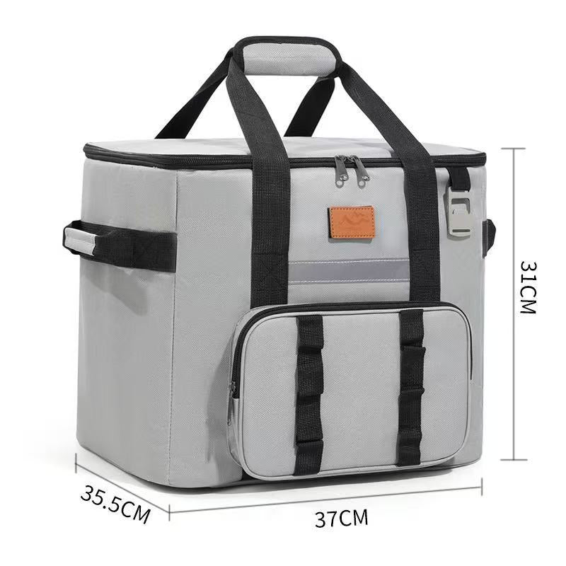 Women Insulated Picnic Cooler Bag with Side Pocket Bowlift