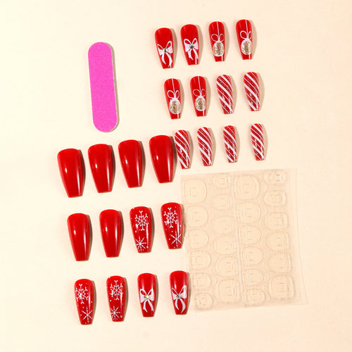 Festive Holiday-Themed Nail Art Set Bowlift