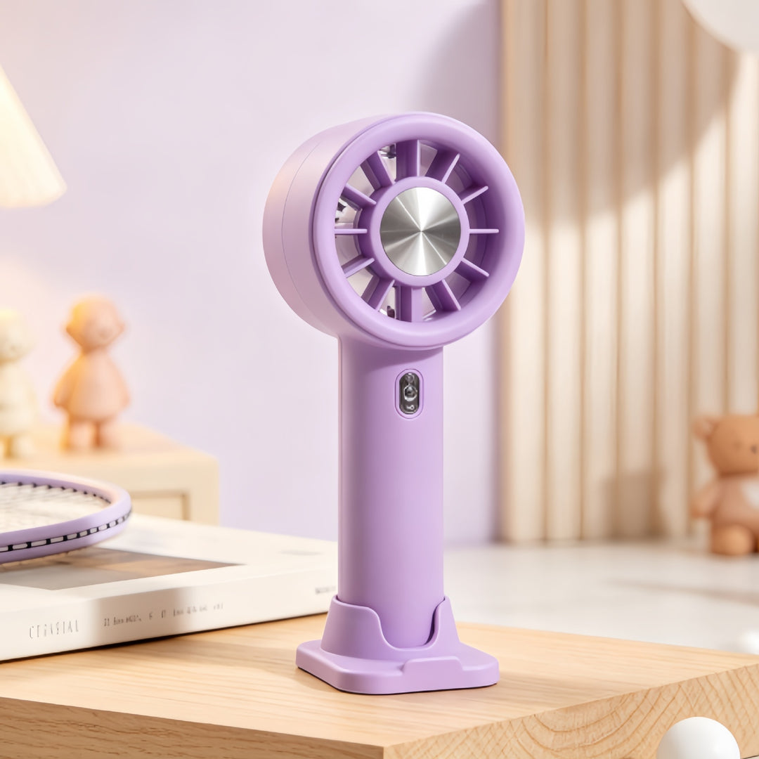 Women portable hand fan with variable speed control Bowlift