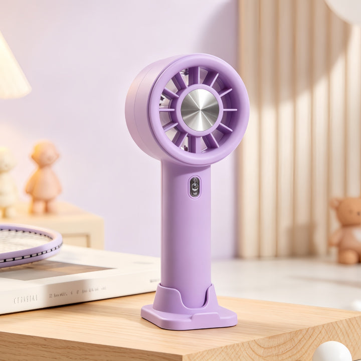 Women portable hand fan with variable speed control Bowlift