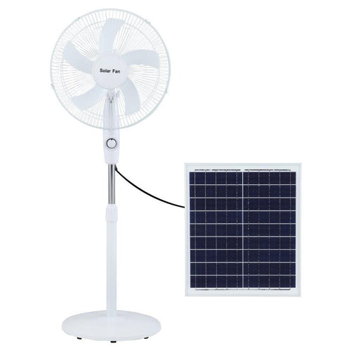 Ladies solar-powered stand fan with remote control Bowlift