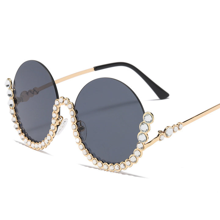 Women's Designer Sunglasses with Glamorous Crystal Accents Bowlift