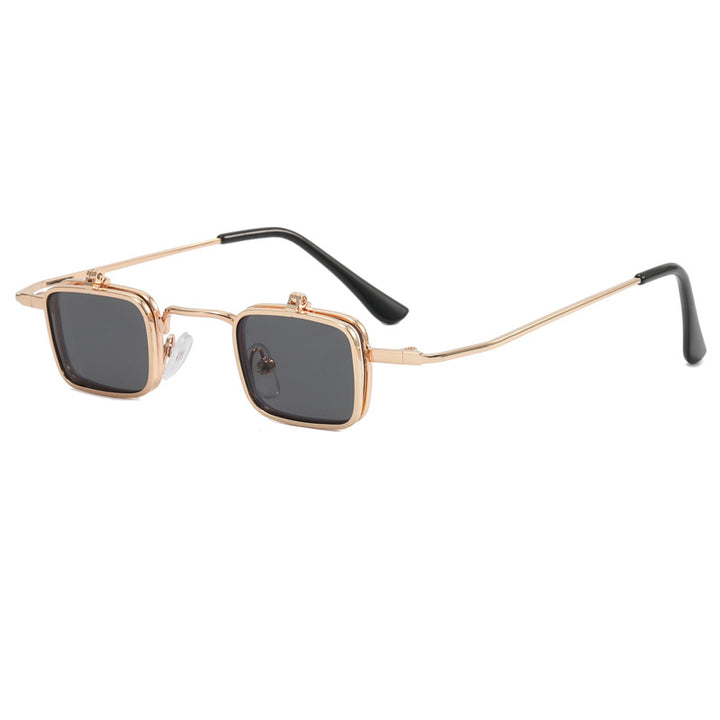 Ladies Designer Sunglasses with Square Metal Frame Bowlift