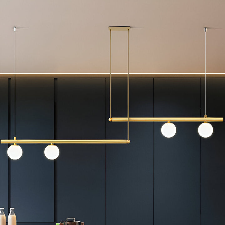 BowLift | Nordic Glass Linear Luxury Pendant Lamp