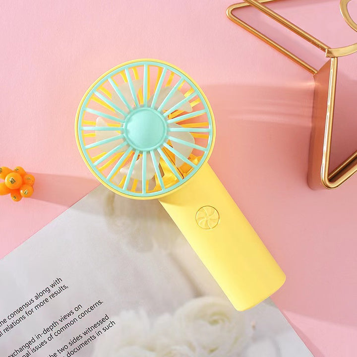 Ladies Portable Handheld Fan with Ergonomic Grip and Quiet Operating Modes Bowlift