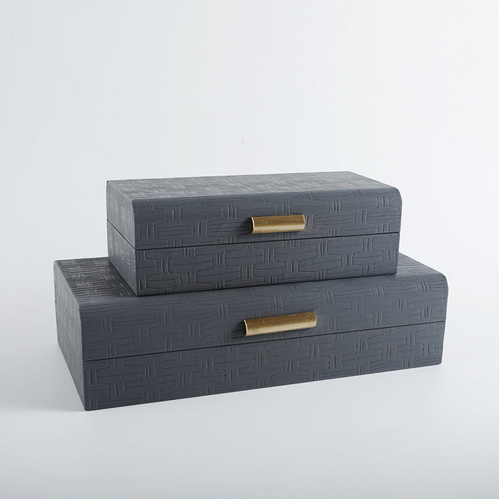 Decorative Storage Boxes with Elegant Weave Detail