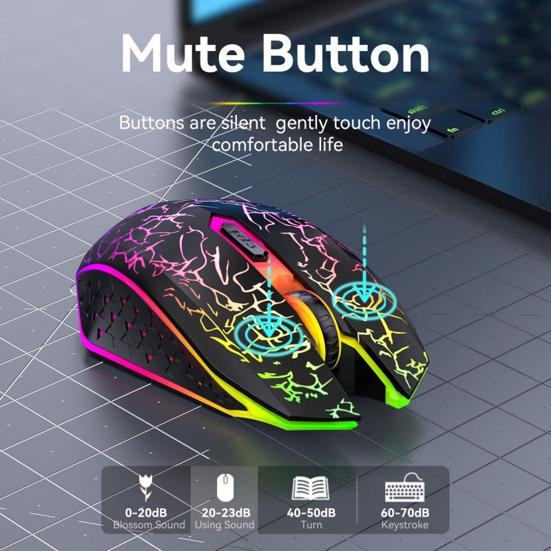 Rgb Gaming Mouse with Precision Sensor Bowlift